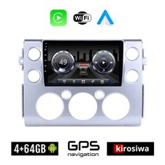 KIROSIWA 4+64GB TOYOTA FJ CRUISER (2007 - 2013) Android οθόνη αυτοκίνητου 4GB με GPS WI-FI (ηχοσύστημα αφής 9" ιντσών OEM Youtube Playstore MP3 USB Radio Bluetooth Mirrorlink 4x60W Apple Carplay Andro