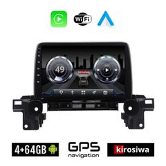 KIROSIWA 4+64GB MAZDA CX-5 (μετά το 2017) Android οθόνη αυτοκίνητου 4GB με GPS WI-FI (ηχοσύστημα αφής 9" ιντσών OEM Youtube Playstore MP3 USB Radio Bluetooth Mirrorlink 4x60W Apple Carplay Android Aut