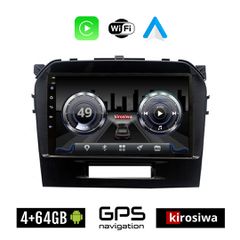KIROSIWA 4+64GB SUZUKI GRAND VITARA (μετά το 2016) Android οθόνη αυτοκίνητου 4GB με GPS WI-FI (ηχοσύστημα αφής 9" ιντσών OEM Youtube Playstore MP3 USB Radio Bluetooth Mirrorlink 4x60W Apple Carplay An