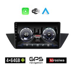 KIROSIWA 4+64GB BMW X1 (E84) 2009 - 2015 Android οθόνη αυτοκίνητου 4GB με GPS WI-FI (ηχοσύστημα αφής 10" ιντσών OEM Youtube Playstore MP3 USB Radio Bluetooth Mirrorlink Χ1 Ε84 4x60W Apple Carplay Andr