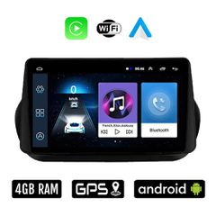 FIAT FIORINO - QUBO (2008-2018) Android οθόνη αυτοκίνητου 4GB με Ελληνικό GPS WI-FI Apple Carplay Android Auto (ηχοσύστημα αφής 10" ιντσών OEM Youtube Playstore MP3 USB Radio Bluetooth Mirrorlink 4x60