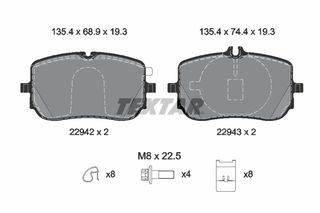 Σετ τακακιών φρένων, δίσκος φρένου  MERCEDES A (V177), A (W177), B SPORTS TOURER (W247), CLA (C118), CLA SHOOTING BRAKE (X118), GLA (H247), GLB (X247) 1.3-2.0H 07.18-