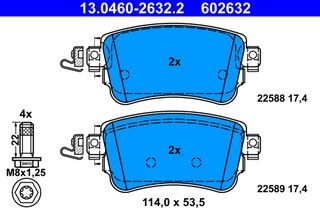 Σετ τακακιών φρένων, δίσκος φρένου  CITROEN JUMPY III, SPACETOURER; OPEL VIVARO C, ZAFIRA LIFE; PEUGEOT EXPERT, TRAVELLER; TOYOTA PROACE, PROACE VERSO 1.5D-Electric 02.16-