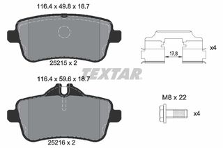 Σετ τακακιών φρένων, δίσκος φρένου  MERCEDES A (W176), GL (X166), GLE (C292), GLE (W166), GLS (X166), M (W166) 2.0-5.5 06.11-10.19