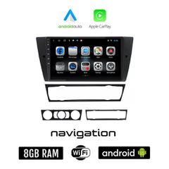 BMW E90 (E91, E92, E93) 2005 - 2012 Android οθόνη αυτοκίνητου 8GB + 128GB με GPS WI-FI (E91 E92 E93 ηχοσύστημα αφής 9" ιντσών OEM Android Auto Apple Carplay Youtube Playstore USB Bluetooth εργοστασιακ