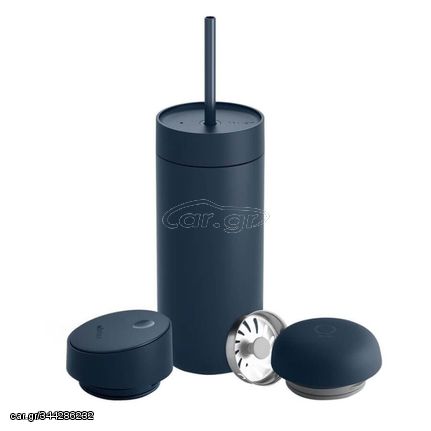 Fellow Carter thermal mug set + 3 caps navy blue matt 473 ml