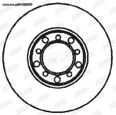 Δισκόπλακα JURID 561102J Mercedes-Benz E-Class W123 2400cc 240 D 65ps 1976-1979 (1144210012,1154211412,1234200072,1234210012,1554211412)