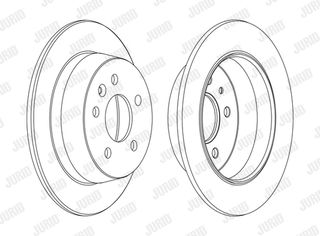 Δισκόπλακα JURID 562065J Mercedes-Benz Vito Bus 638 2000cc 129ps 1996-2003 (6384230112,A6384230112)