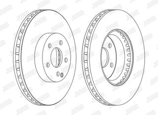 Δισκόπλακα JURID 562647JC1 Mercedes-Benz C-Class W204 3500cc C350 CGI 292ps 2008-2014 (0004211212,2044210812,4211212,A0004211212,A2044210812)