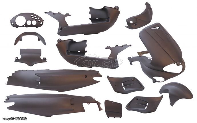 Πλαστικά Σετ 15 Τεμάχια για Gilera Runner 50-125-180-200cc Δίχρονα Τετράχρονα Μοντέλα 1998-2005 Χρώματος Ανθράκι Ματ Καινούργια