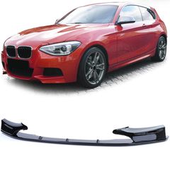 Σπόϊλερ προφυλακτήρα εμπρός BMW Σειρά 1 F20/F21 (2011-2015) look F30 M-Performance Μαύρο Γυαλιστερό