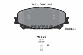 Σετ τακακιών φρένων, δίσκος φρένου  MITSUBISHI ASX; RENAULT ARKANA I, CAPTUR II, ESPACE V, GRAND SCENIC IV, MEGANE IV, SCENIC IV, TALISMAN 1.0-2.0D 02.15-