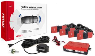 ΣΥΣΤΗΜΑ ΠΑΡΚΑΡΙΣΜΑΤΟΣ 12V ΜΕ 4 ΑΙΣΘΗΤΗΡΕΣ ΤΥΠΟΥ INSIDE MOUNT (ΜΑΥΡΟ) 16,5mm ΚΑΙ BUZZER (ΜΟΝΟ ΗΧΟΣ)