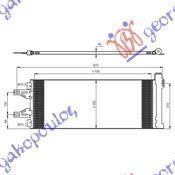 Ψυγείο A/C 2.2-2.3-3.0 HDi (71x29.7x1.6) Fiat Ducato 2006-2014