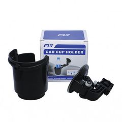 Ποτηροθήκη Αυτοκινήτου Με Βεντούζα Car Cup Holder Fly Μαύρη S2166W+F