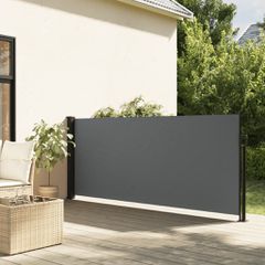Πλαϊνή Τέντα Αναδιπλούμενη Ανθρακί 100x500 εκ. 4004398