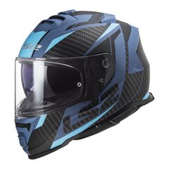 ΚΡΑΝΟΣ LS2 F/F 800.21 ECE 22.06 STORM II RACER MAT BLUE M