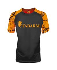 TSHIRT logo fabarm BLACK ORANGE