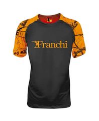 TSHIRT logo franchi  BLACK ORANGE