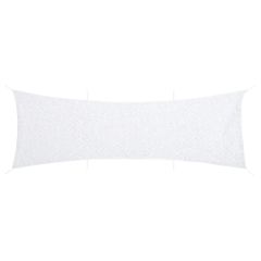 vidaXL Δίχτυ Σκίασης Παραλλαγής Λευκό 613x138 εκ. με Σάκο Αποθήκευσης