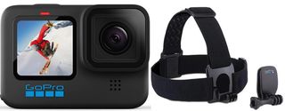 GoPro - Hero 10 Black + Head Strap (Bundle) / Electronics