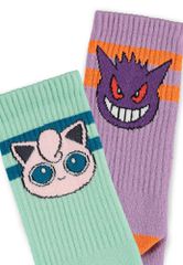 Pokemon Socks 2-Pack Heads Grey 35-38-thumb-1