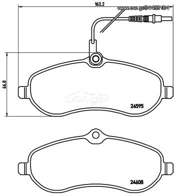 Σετ τακάκια, δισκόφρενα BREMBO P61096 Citroen Jumpy Van 2000cc HDI 163ps 2010- (0009467548988,1611839880,1617279580,1623160380,425363)