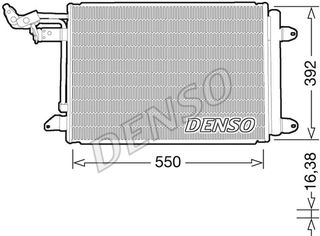 Συμπυκνωτής, σύστ. κλιματισμού DENSO DCN32032 Audi A3 2000cc TFSI 200ps 2004-2012 (1K0820411AC,1K0820411AH,1K0820411AJ,1K0820411AK,1K0820411E)