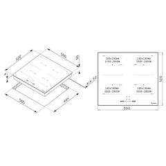 Εστία επαγωγική PHI63432FMB Pyramis-thumb-1