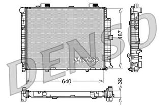 Ψυγείο, ψύξη κινητήρα DENSO DRM17087 Mercedes-Benz E-Class SW S210 2000cc 136ps 1996-2000 (2105003203,2105006603)