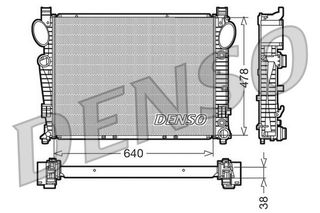 Ψυγείο, ψύξη κινητήρα DENSO DRM17094 Mercedes-Benz S-Class W220 4300cc S 430 279ps 1998-2005 (2205000903)