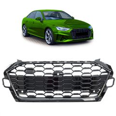 Μάσκα εμπρός Ασημί κατάλληλο για AUDI A4 B9 (8W) Sedan Avant (2015-2019)
