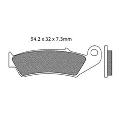 Τακάκια Σετ FIZZ Για HONDA DOMINATOR 250cc NX (MD25) 1990 1991 1992 1993 1994 1995 1996