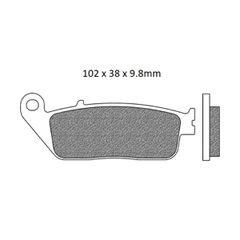 Τακάκια Σετ BIZAR Για HONDA FMX 650cc (RD12) 2005 2006 2007 2008