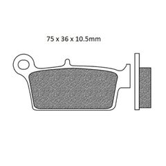 Τακάκια Σετ BIZAR Για HONDA CRE-F 250cc R 2004 2005 2006 2007 2008 2009