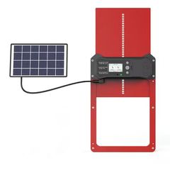 ΜΕΤΑΛΛΙΚΗ ΑΥΤΟΜΑΤΗ ΠΟΡΤΑ ΓΙΑ ΚΟΤΕΤΣΙ ΜΕ ΗΛΙΑΚΟ ΠΑΝΕΛ, ΧΡΟΝΟΔΙΑΚΟΠΤΗ ΚΑΙ ΑΙΣΘΗΤΗΡΑ ΦΩΤΟΣ