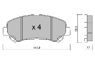 ΔΙΣΚΟΦΡΕΝΑ X-TRAIL 07-.QASHQAI 07-  BPNI1004