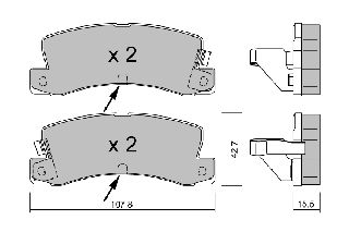 ΔΙΣΚΟΦΡΕΝΑ COROLLA 111 ΠIΣΩ  BPTO2907