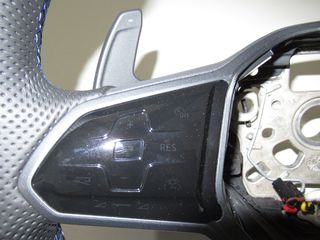 Vw Golf R VIII(CD) '19 - '24 Θερμαινόμενο Γνήσιο Dsg Δερμάτινο Τιμόνι Με Χειριστήρια-thumb-5