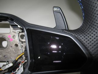 Vw Golf R VIII(CD) '19 - '24 Θερμαινόμενο Γνήσιο Dsg Δερμάτινο Τιμόνι Με Χειριστήρια-thumb-6