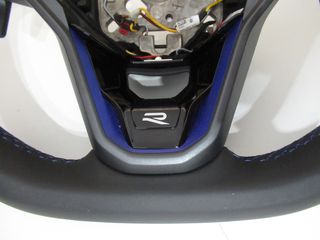 Vw Golf R VIII(CD) '19 - '24 Θερμαινόμενο Γνήσιο Dsg Δερμάτινο Τιμόνι Με Χειριστήρια-thumb-2