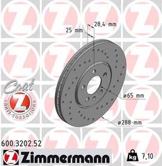 ZIMMERMANN ΔΙΣ/ΚΕΣ ΤΡΥΠΗΤΕΣ SPORT ZIMMERMANN 600.3202.52