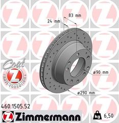 ZIMMERMANN ΔΙΣ/ΚΕΣ ΤΡΥΠΗΤΕΣ SPORT ZIMMERMANN 460.1505.52