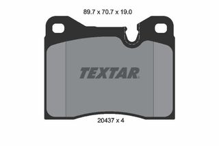 TEXTAR (011 20) ΔΙΣΚΟΦΡΕΝΑ B.M.W (19.0 mm) TEXTAR 2043702