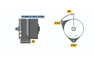 BOSCH ΔΥΝΑΜΟ STEYR BOSCH 0120469532