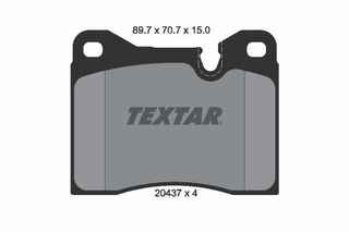 TEXTAR (011 30) ΔΙΣΚΟΦΡΕΝΑ B.M.W (15.0 mm) TEXTAR 2043703