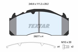 TEXTAR (2927701) ΔΙΣΚΟΦΡΕΝΑ VOLVO TEXTAR 2927705