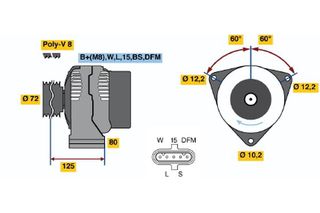 BOSCH BX ΔΥΝΑΜΟ BOSCH 0986042400