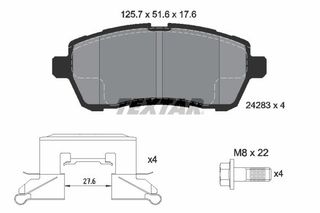 TEXTAR ΔΙΣΚΟΦΡΕΝΑ FORD TEXTAR 2428302