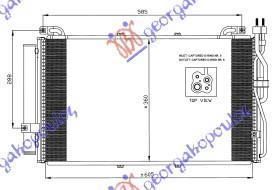 Ψυγείο A/C 1.5 CRDi (61x36) Hyundai Matrix 2008-2010